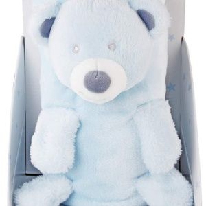 (NEW)Teddy Bear Blanket Plush Fleece 35"x 30"
